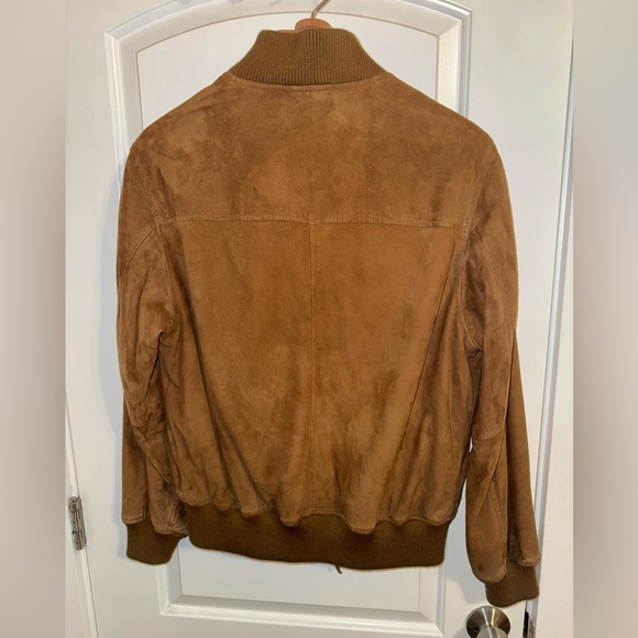 Golden Bear Tobacco Goat Suede Bomber - Picture 8 of 12